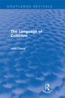 The Language of Criticism (Routledge Revivals) - eBook