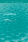 Social Choice (Routledge Revivals) - eBook