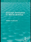 Concept Formation in Social Science (Routledge Revivals) - eBook