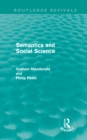 Semantics and Social Science (Routledge Revivals) - eBook