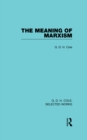 The Meaning of Marxism - eBook