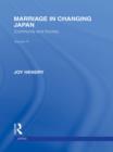 Marriage in Changing Japan : Community & Society - eBook
