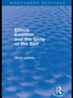 Ethics, Emotion and the Unity of the Self (Routledge Revivals) - eBook