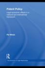 Patent Policy : Legal-Economic Effects in a National and International Framework - eBook