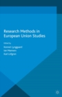 Research Methods in European Union Studies - eBook