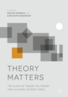 Theory Matters : The Place of Theory in Literary and Cultural Studies Today - eBook