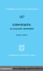 Convexity : An Analytic Viewpoint - eBook