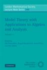 Model Theory with Applications to Algebra and Analysis: Volume 1 - eBook