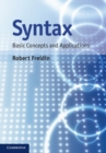 Syntax : Basic Concepts and Applications - eBook