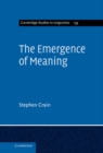 Emergence of Meaning - eBook