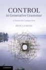 Control in Generative Grammar : A Research Companion - eBook