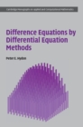 Difference Equations by Differential Equation Methods - eBook