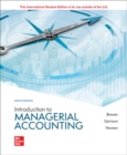 Introduction to Managerial Accounting ISE - Book