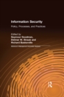 Information Security : Policy, Processes, and Practices - eBook
