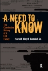A Need to Know : The Clandestine History of a CIA Family - eBook