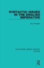 Syntactic Issues in the English Imperative - eBook