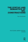 The Syntax and Semantics of Wh-Constructions - eBook