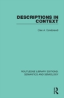 Descriptions in Context - eBook