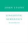 Linguistic Semantics : An Introduction - eBook