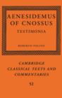 Aenesidemus of Cnossus : Testimonia - eBook