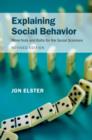 Explaining Social Behavior : More Nuts and Bolts for the Social Sciences - eBook