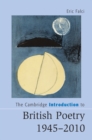 Cambridge Introduction to British Poetry, 1945-2010 - eBook