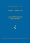 Law, Hermeneutics and Rhetoric - eBook