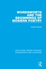 Wordsworth and Beginnings of Modern Poetry - eBook