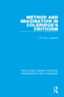 Method and Imagination in Coleridge's Criticism - eBook