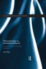 Phenomenology as Qualitative Research : A Critical Analysis of Meaning Attribution - eBook