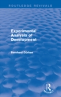 Experimental Analysis of Development - eBook
