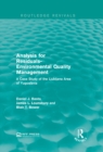 Analysis for Residuals-Environmental Quality Management : A Case Study of the Ljubljana Area of Yugoslavia - eBook