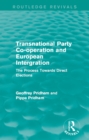 Transnational Party Co-operation and European Integration : The Process Towards Direct Elections - eBook