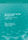 Environmental Quality Management : An Application to the Lower Delaware Valley - eBook