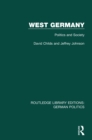 West Germany (RLE: German Politics) : Politics and Society - eBook
