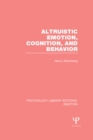 Altruistic Emotion, Cognition, and Behavior - eBook
