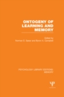 Ontogeny of Learning and Memory (PLE: Memory) - eBook