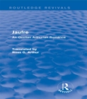 Jaufre (Routledge Revivals) : An Occitan Arthurian Romance - eBook