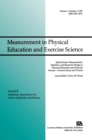 Measurement, Statistics, and Research Design in Physical Education and Exercise Science: Current Issues and Trends : A Special Issue of Measurement in Physical Education and Exercise Science - eBook