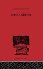 Speculations : Essays on Humanism and the Philosophy of Art - eBook