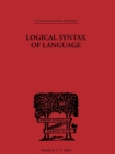 Logical Syntax of Language - eBook