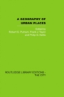 A Geography of Urban Places - eBook
