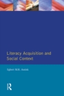 Literacy Acquisition and Social Context - eBook