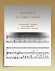 Ave Maria By Cesar Franck-for Piano and Trombone Pure Sheet Music By Lars Christian Lundholm - eBook