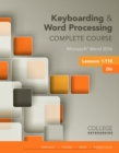 Keyboarding and Word Processing Complete Course Lessons 1-110 - eBook
