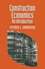 Construction Economics : An Introduction - eBook
