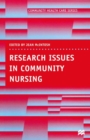 Research Issues in Community Nursing - eBook