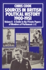 Sources in British Political History 1900-1951 : Volume 4: A Guide to the Private Papers of Members of Parliament: L-Z - eBook