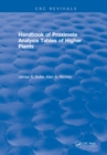 Handbook of Proximate Analysis Tables of Higher Plants - eBook