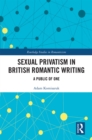 Sexual Privatism in British Romantic Writing : A Public of One - eBook